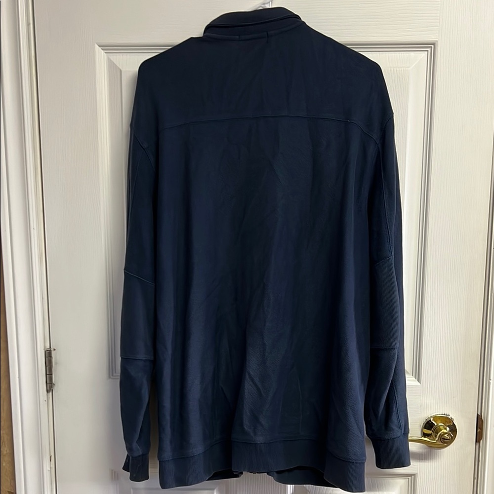 Calvin Klein Blue Zip Up Sweater - Picture 5 of 5